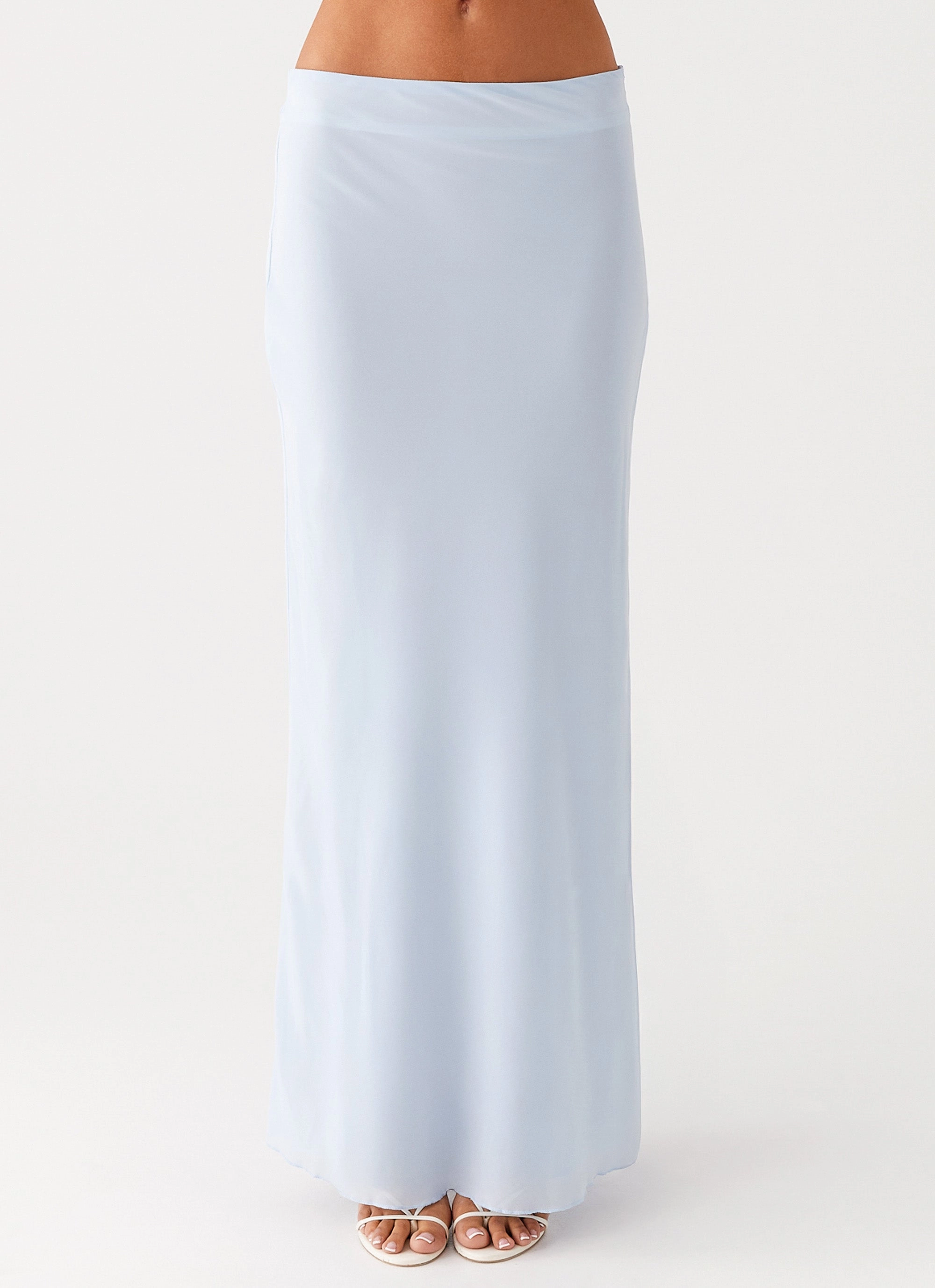 Layered Wear Michaella Chiffon Maxi Skirt - Blue