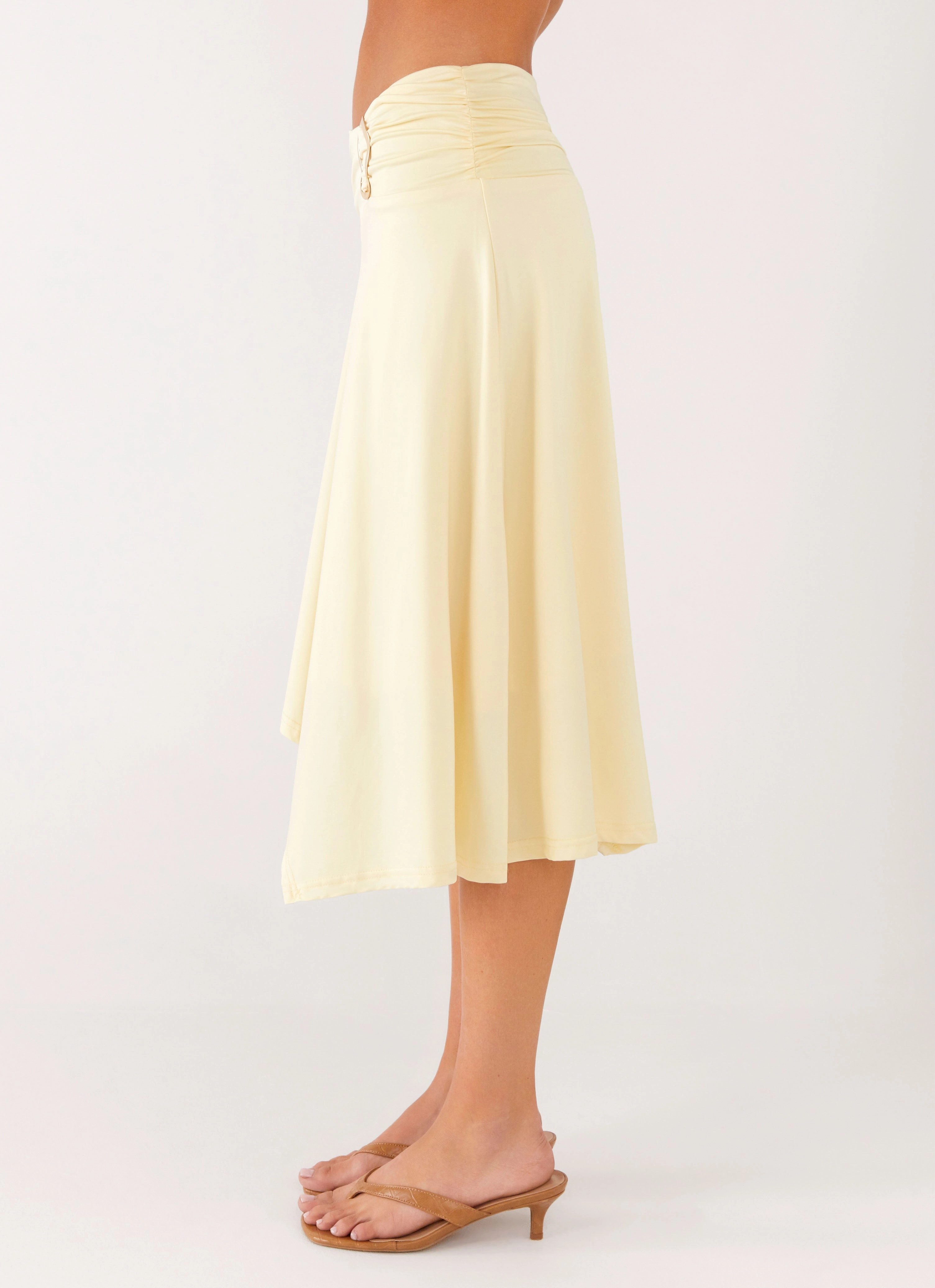 Brisa Midi Skirt - Butter Core Movement Stretchable