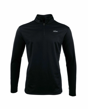 Chic Look Quick Access Pockets Black Classic Quarter Zip