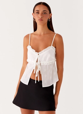 Amberly Top - White Antibacterial NonRestrictive Cut