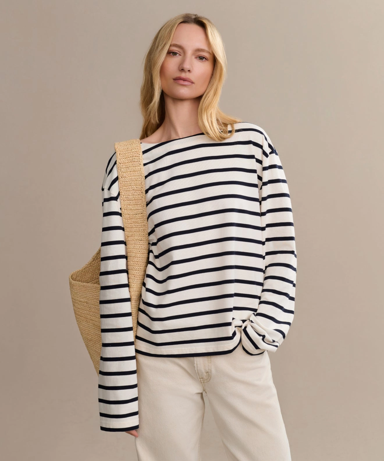 Hidden Zipper Closure Claude Long-Sleeve Tee