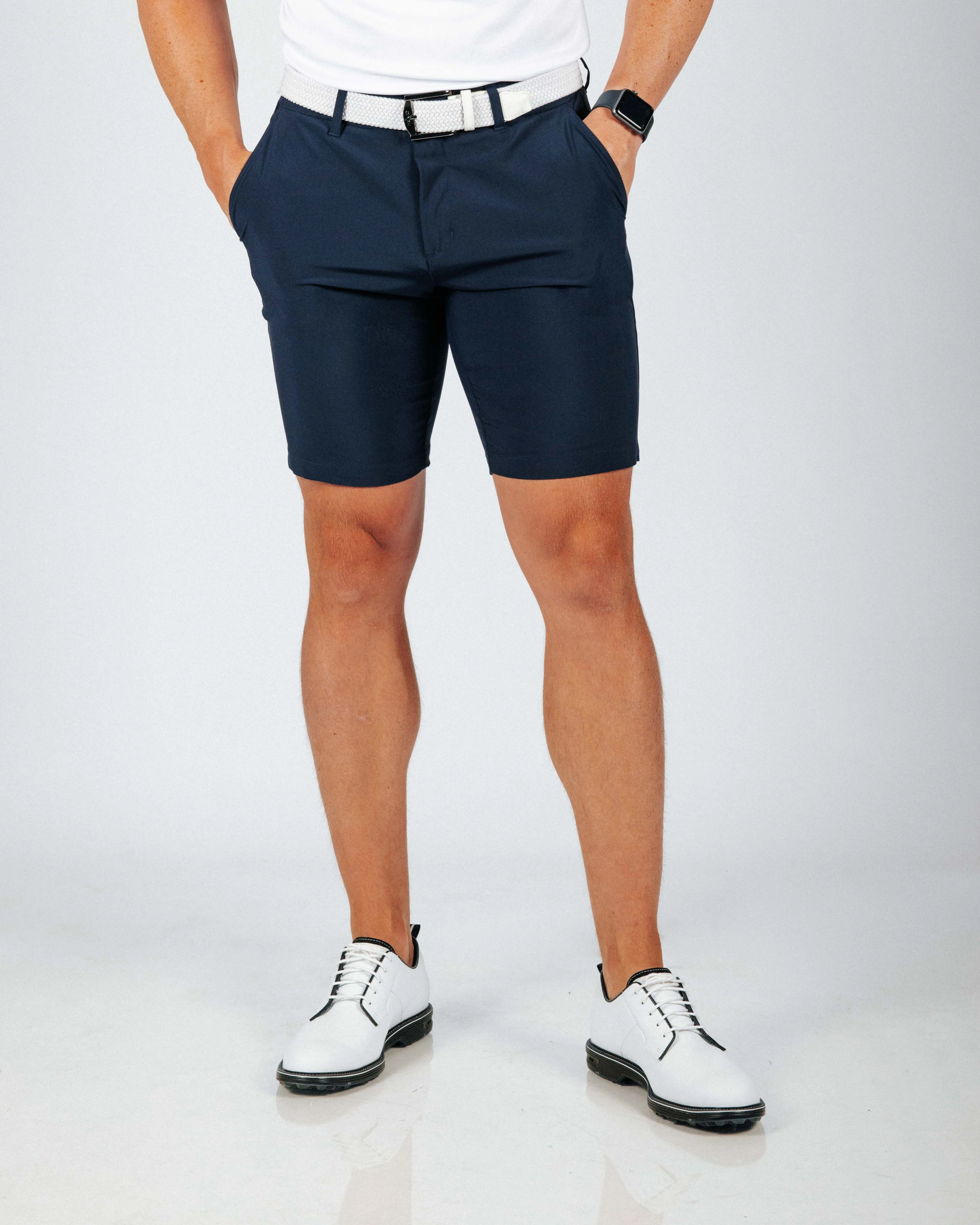 Air Flow Quick Movement Wear Men's Navy Blue Golf Shorts