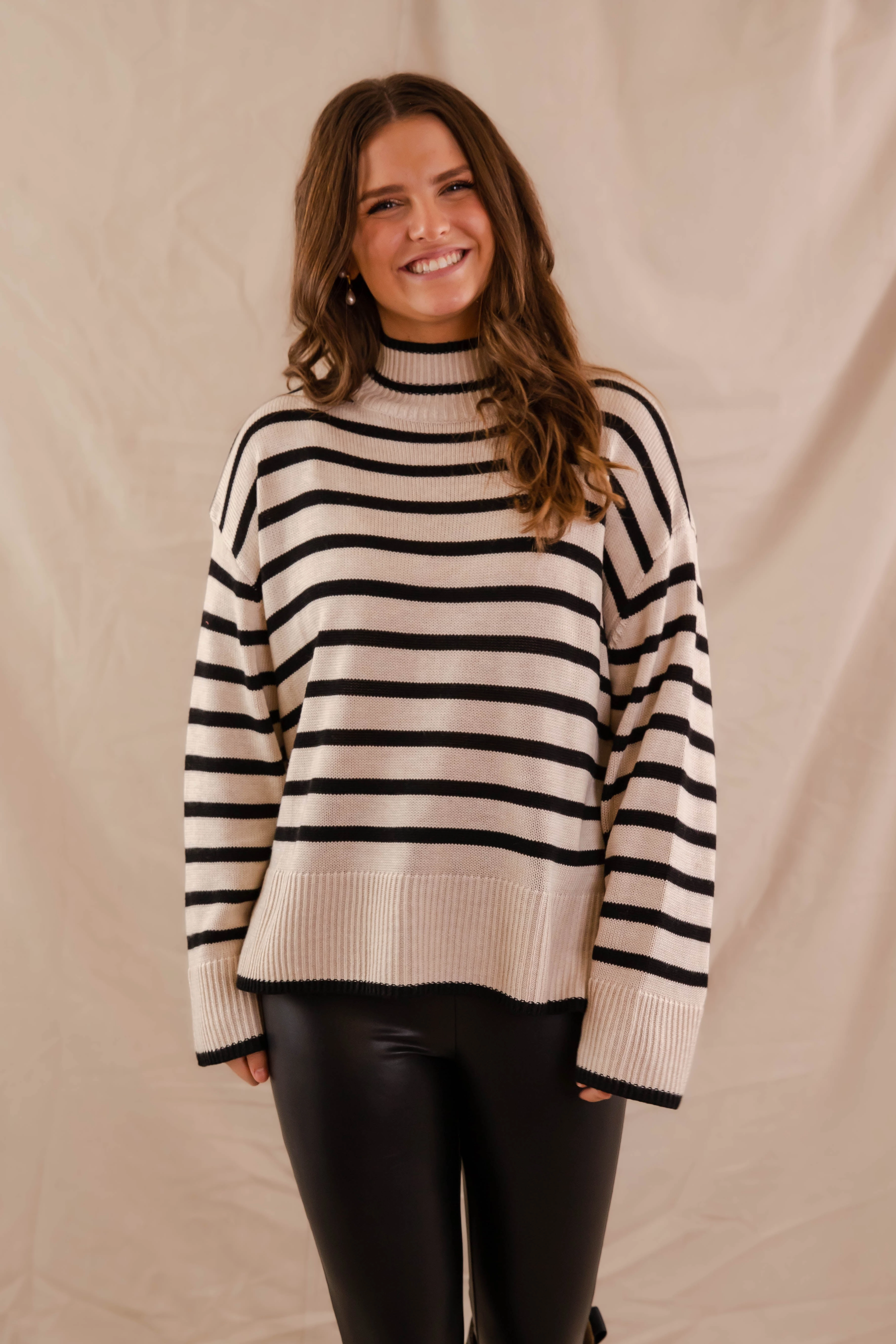 Weighted Hem Trim Rolled Hem Finish Wants And Needs Sweater
