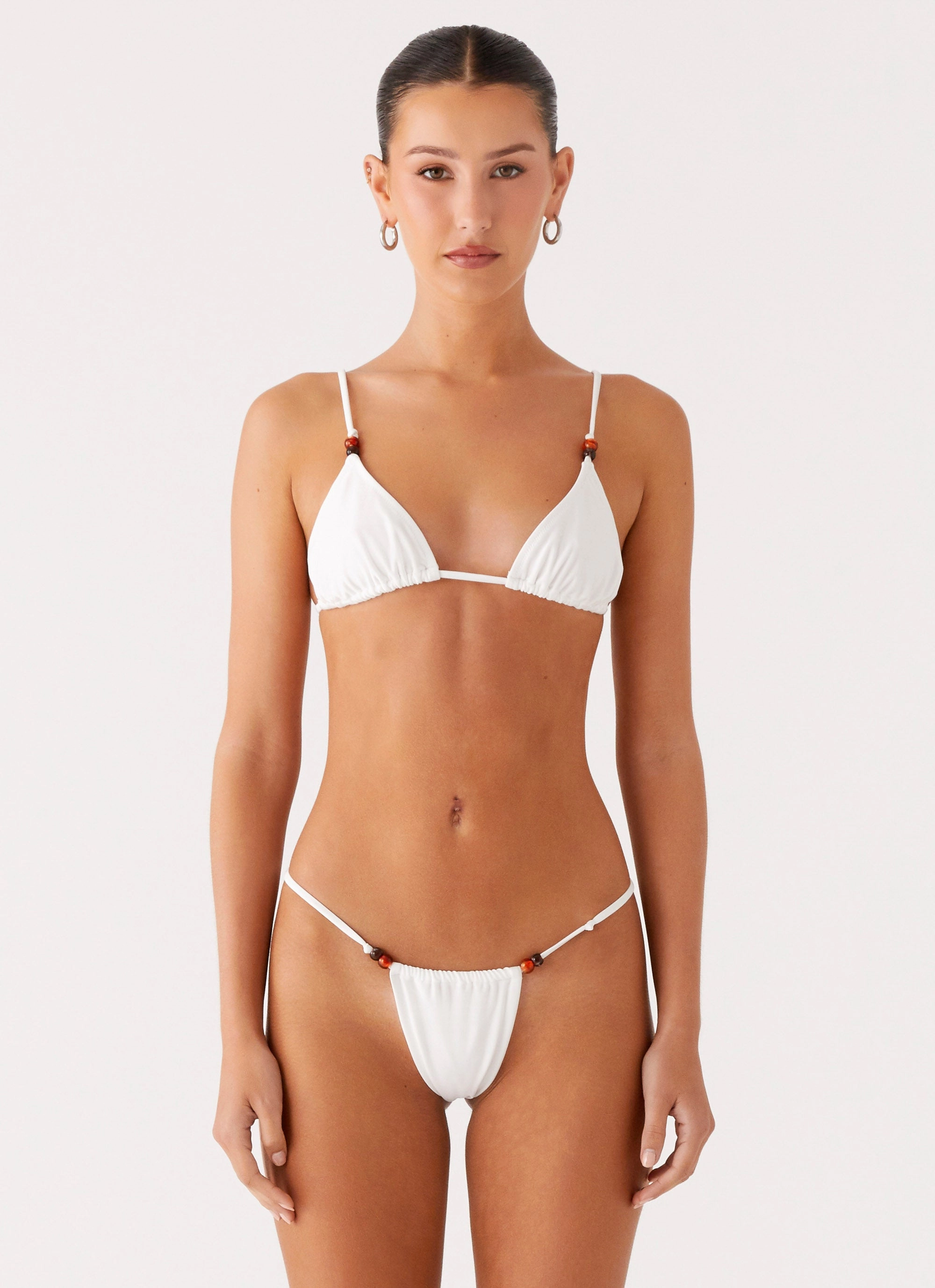 Seamless construction Ivanka Bikini Top - White