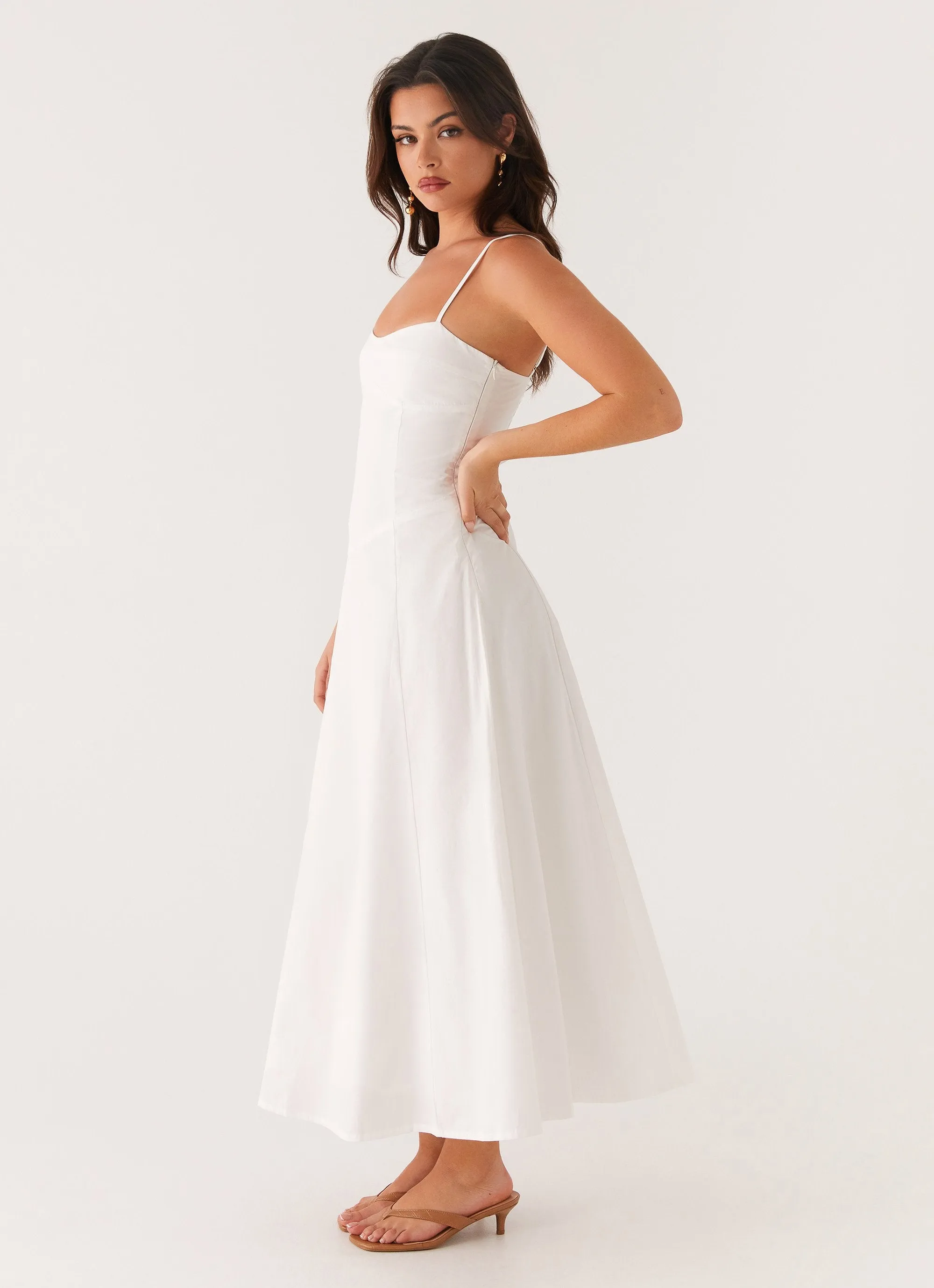 Capsule-Wardrobe Noosa Midi Dress - White