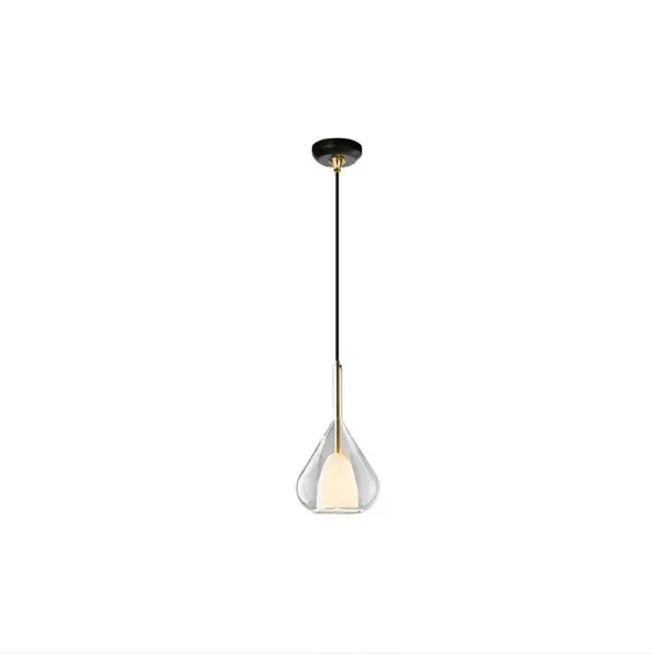 Nordic bedside glass chandelier bedroom simple Italian minimalist creative restaurant bar designer chandelier