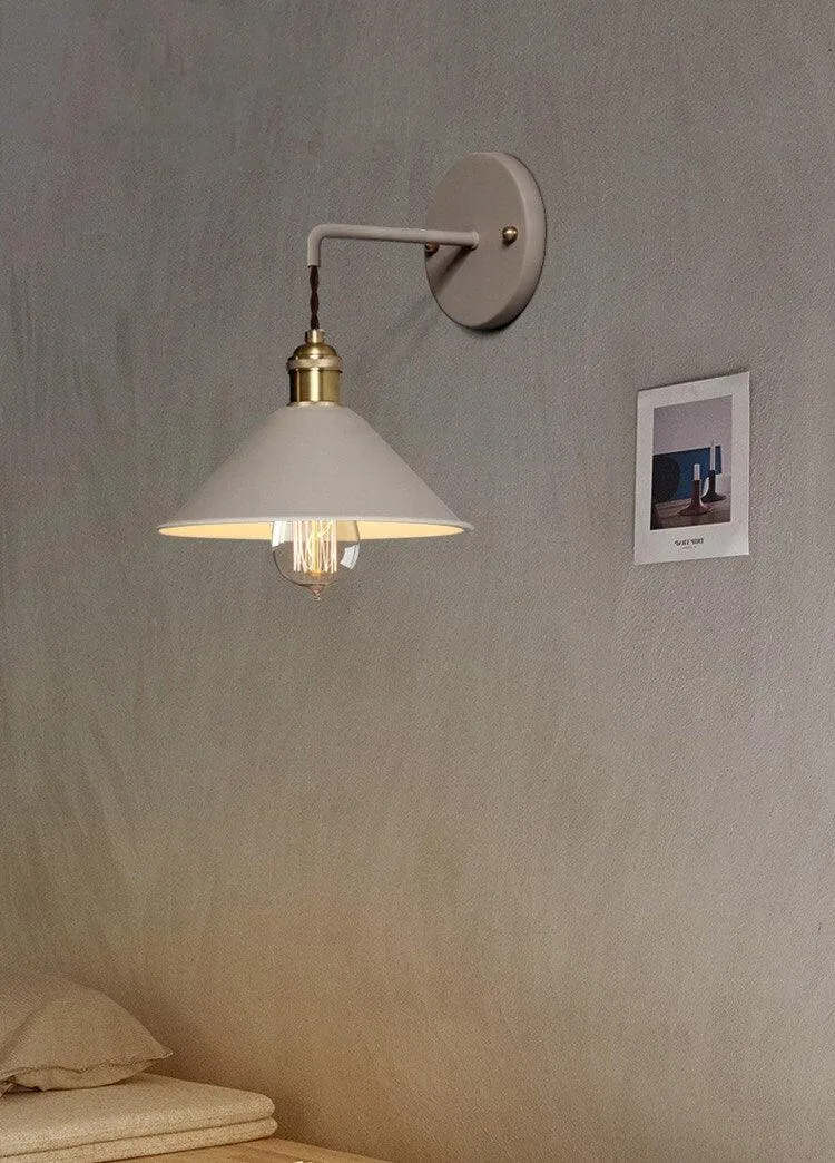 Nordic Cone Wall Light in Industrial Loft Style - Bulb Included