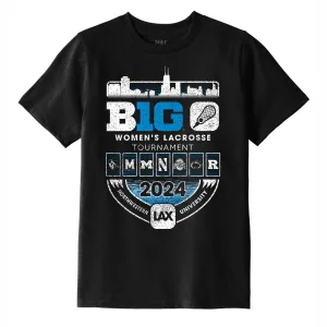 Northwestern Wildcats Youth B1G Women's Lacrosse Tournament Short-Sleeve T-Shirt