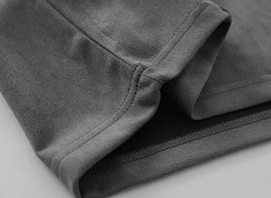'Nova' Structured Suede-Finish T-Shirt