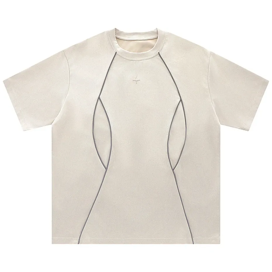 'Nova' Structured Suede-Finish T-Shirt