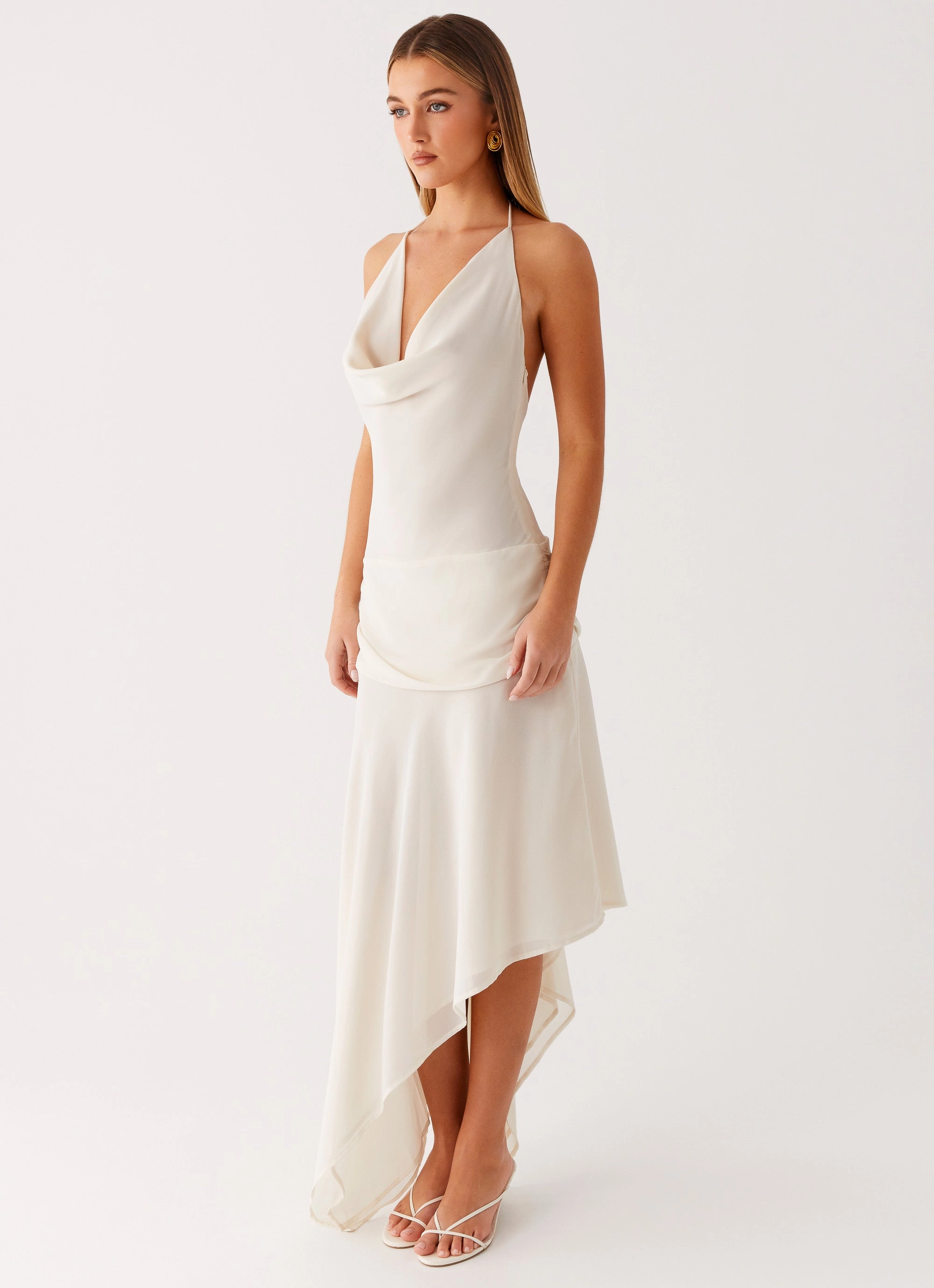 sweet moment Nyra Midi Dress - Cream