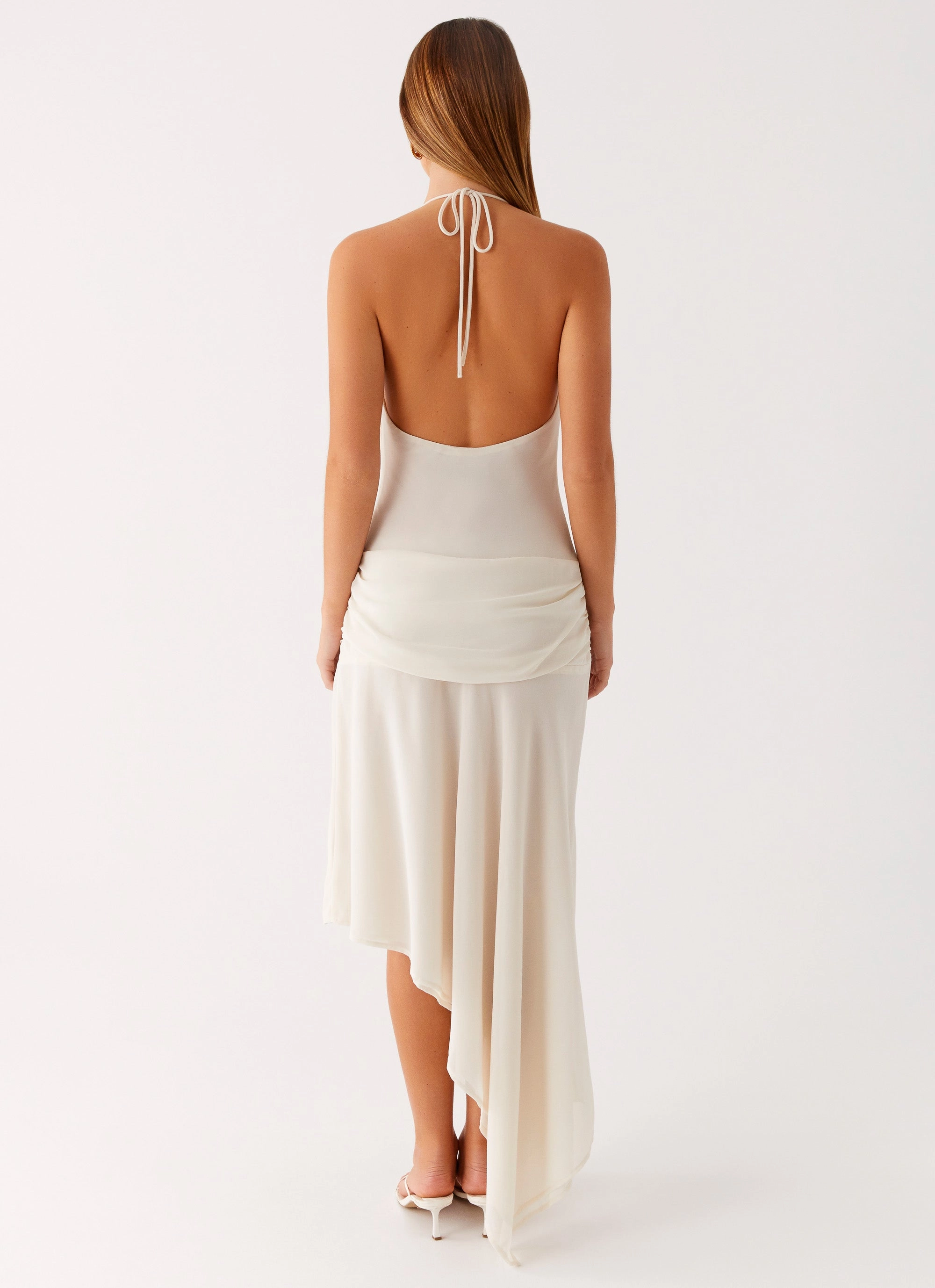 Relaxed work dress Chic casual Nyra Midi Dress - Cream