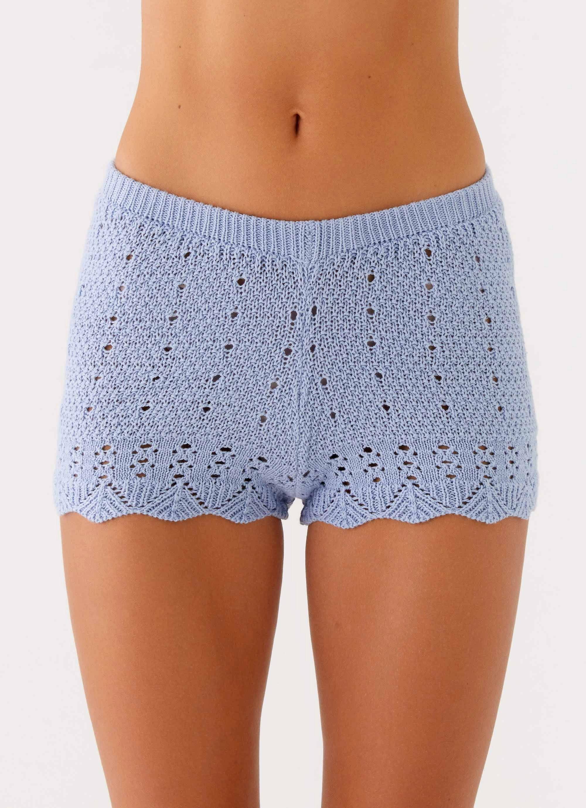 Professional Wear Oakley Low Rise Mini Shorts - Blue