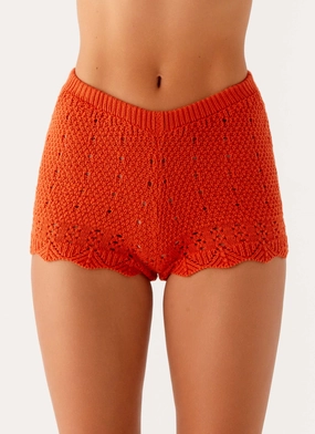 Oakley Low Rise Mini Shorts - Orange Quick Wear Fit
