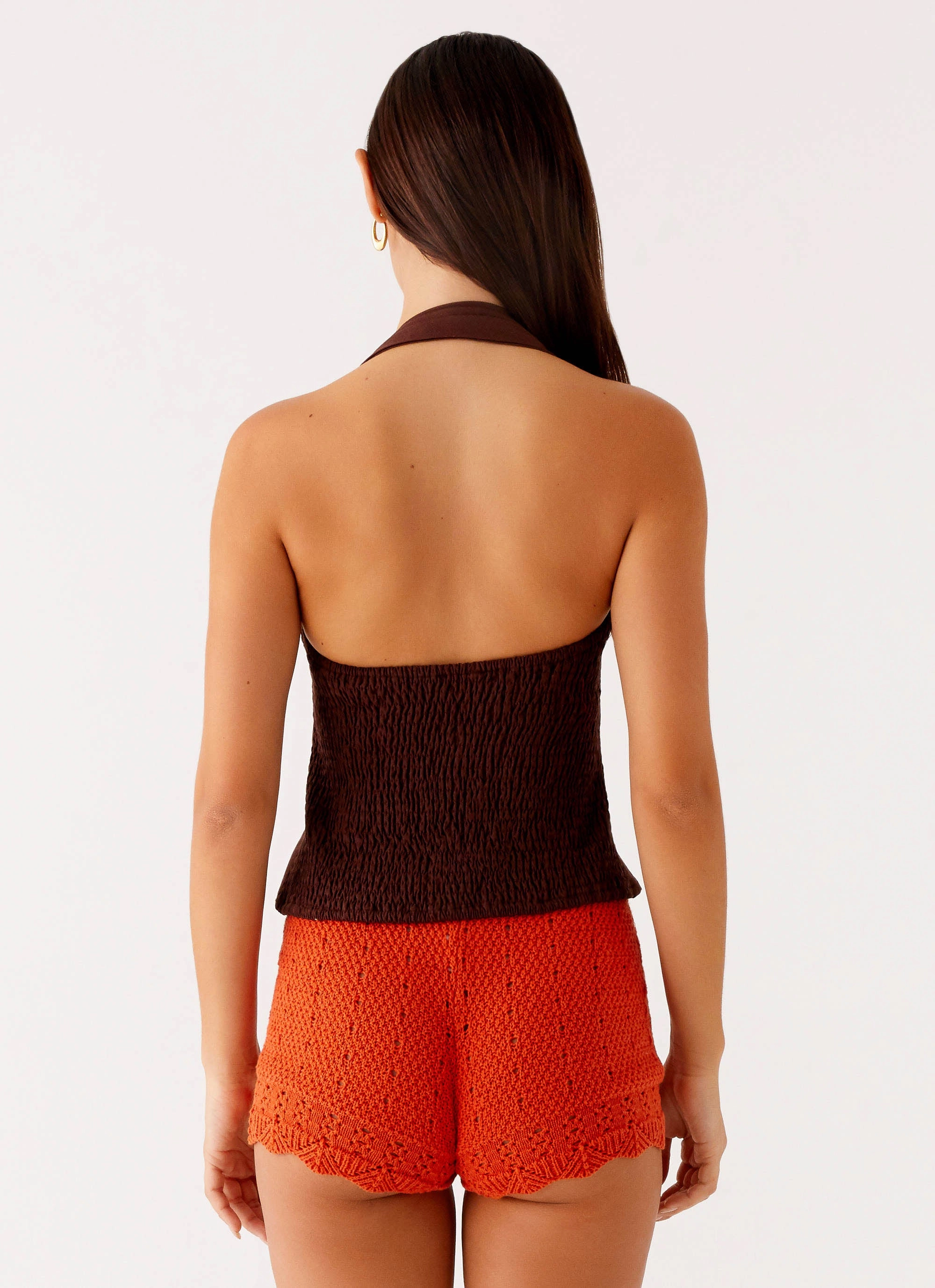 Oakley Low Rise Mini Shorts - Orange Comfort Layer Wear