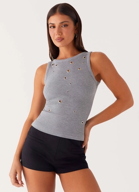 Oblivion Tank Top - Grey BondedShoulder