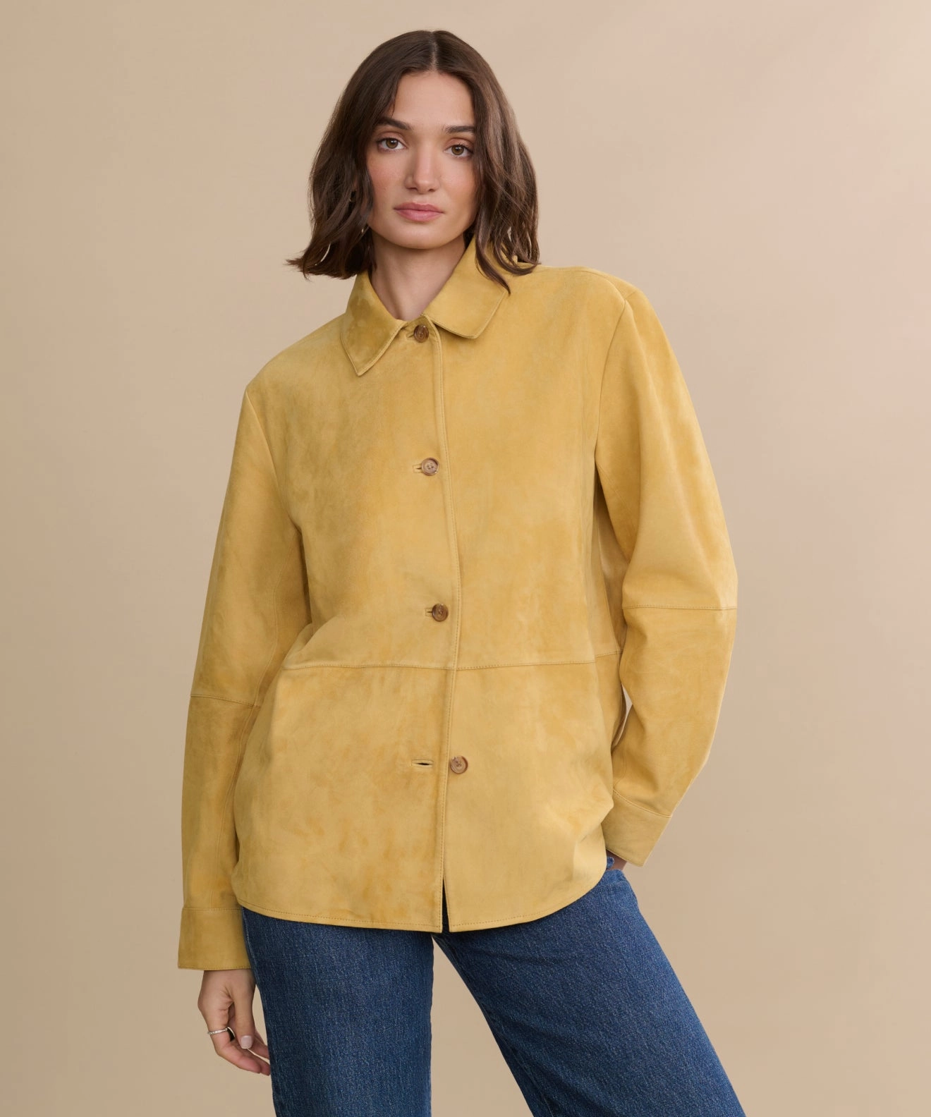 Concealed Zippers Flexible Joint Mobility Suede Lennox Jacket