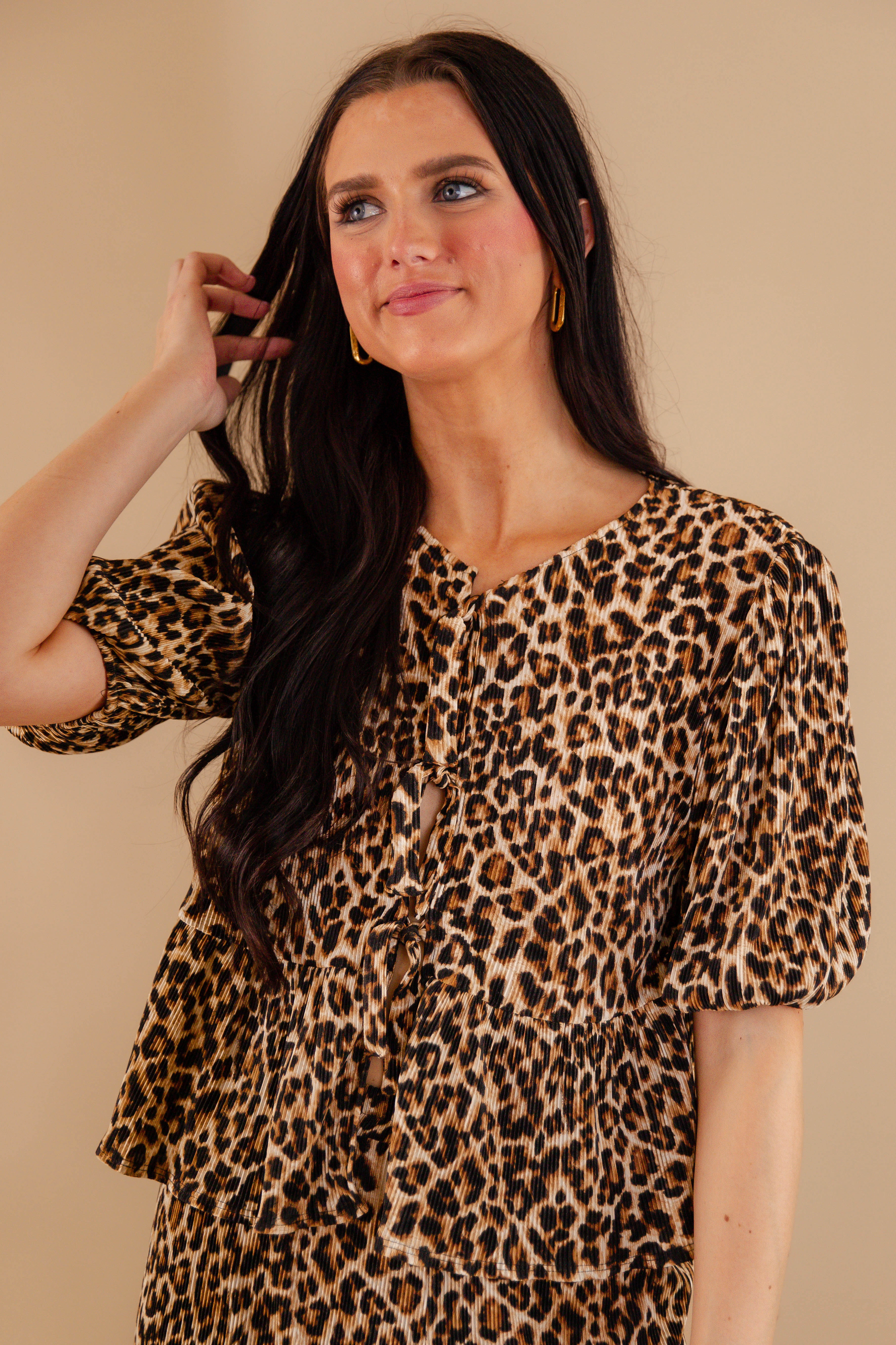 More Authenticity Ribbed Blouse High Stretch Fabric QuickRelease Fastener
