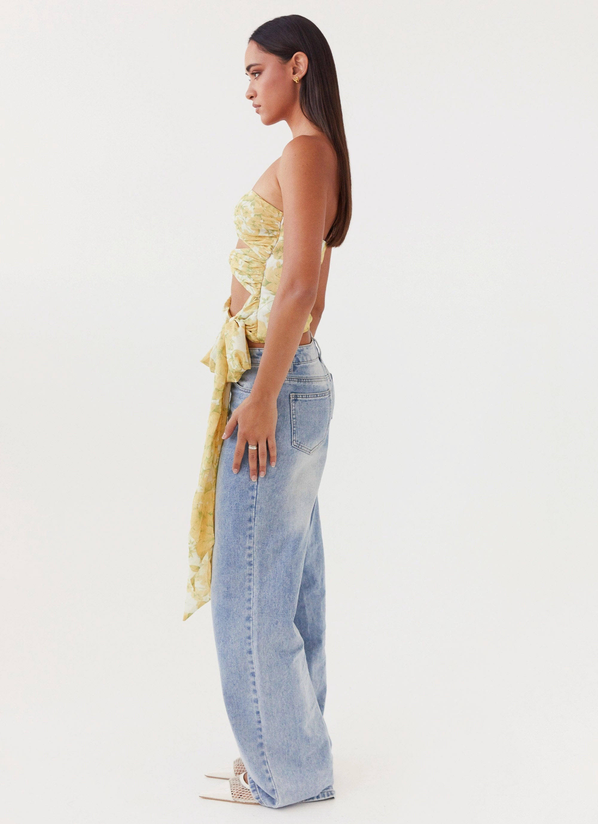 Sunlight Cascade Top - Daffodil Airflow Mesh Panel
