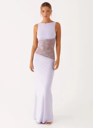 Whimsical Mood Delicate Mood Lucinda Maxi Dress - Lilac