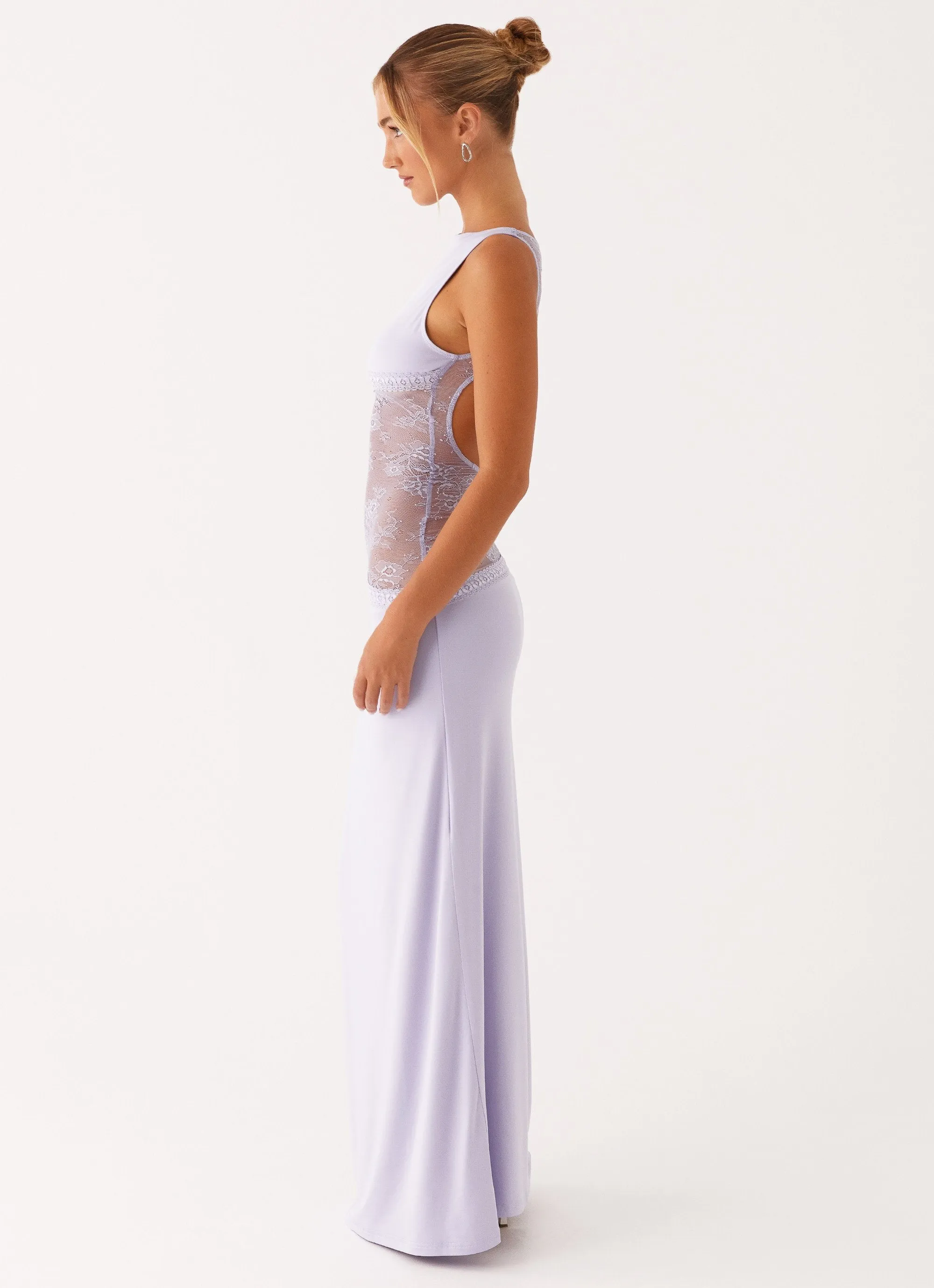 Flattering Shape Look Lucinda Maxi Dress - Lilac
