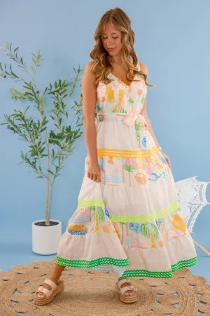 On My Radar Maxi Dress Classic Grace Bold-Color