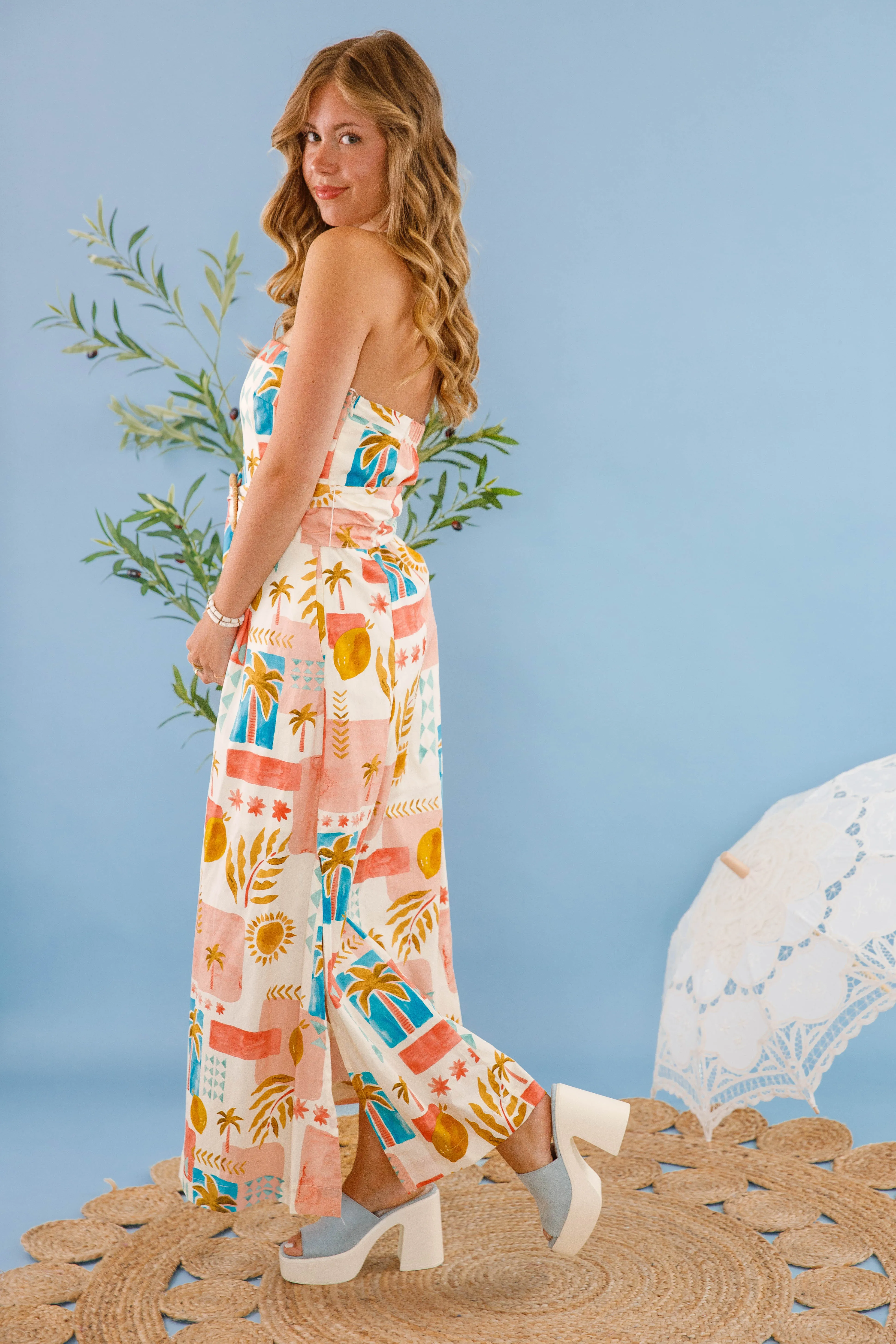 Light Wrap On the Sunny Side of Life Maxi Dress