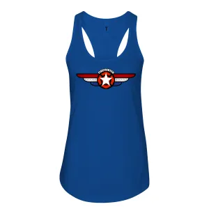 On the Wings Maltese Women's Racerback Tank