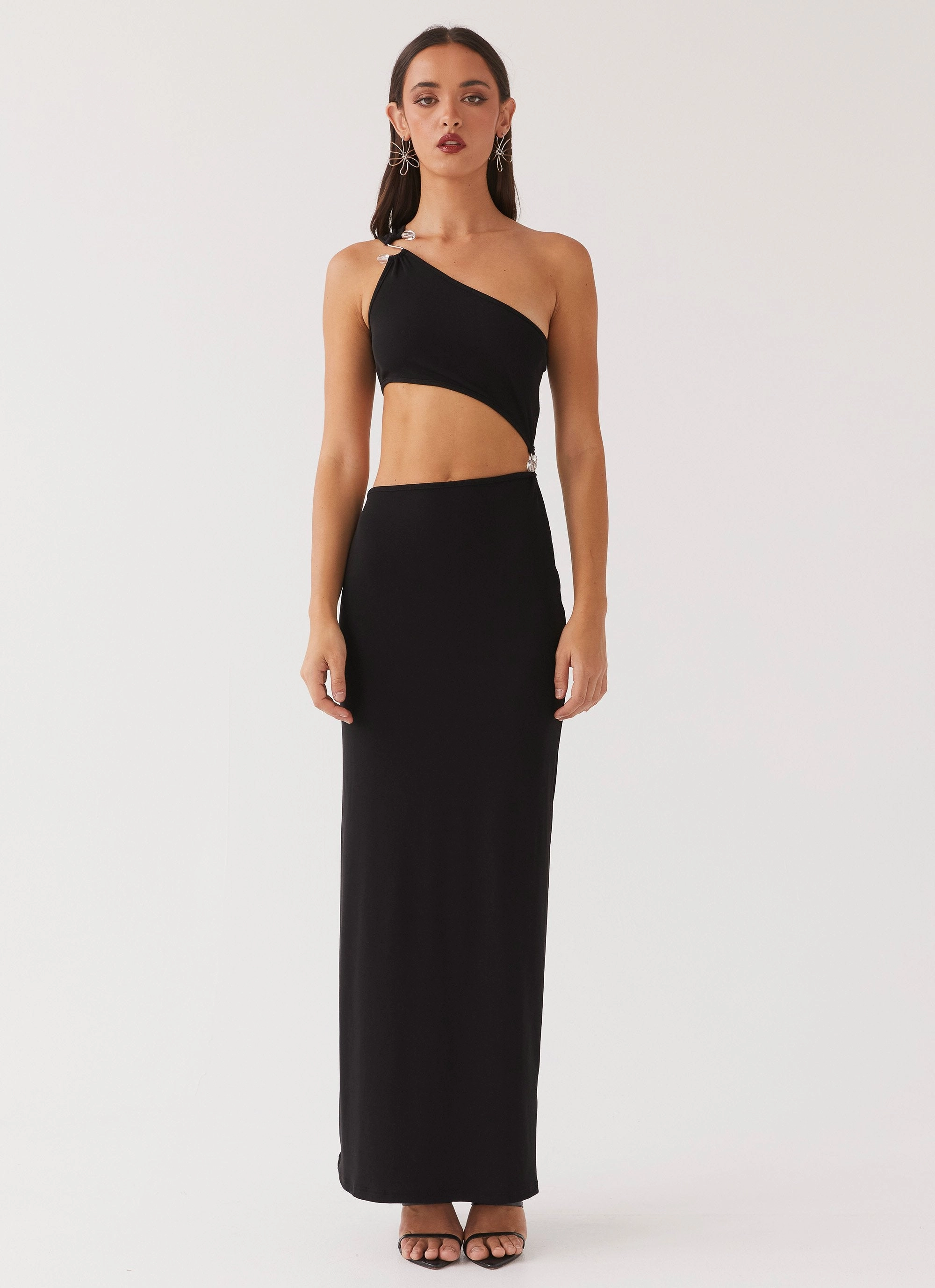 On The Moon Maxi Dress - Black Day Outfit