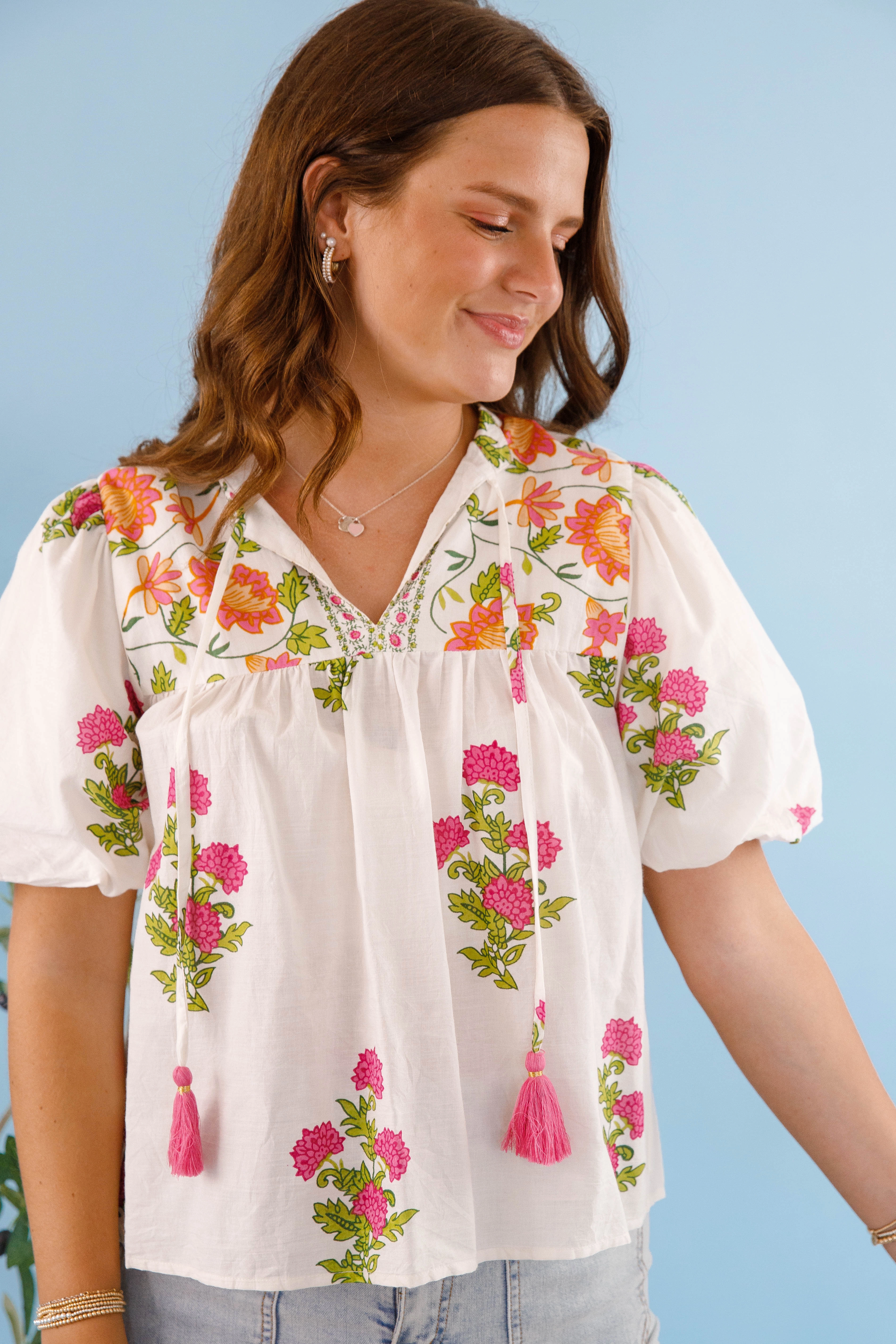 LayeredStyling On The Move Blouse-White