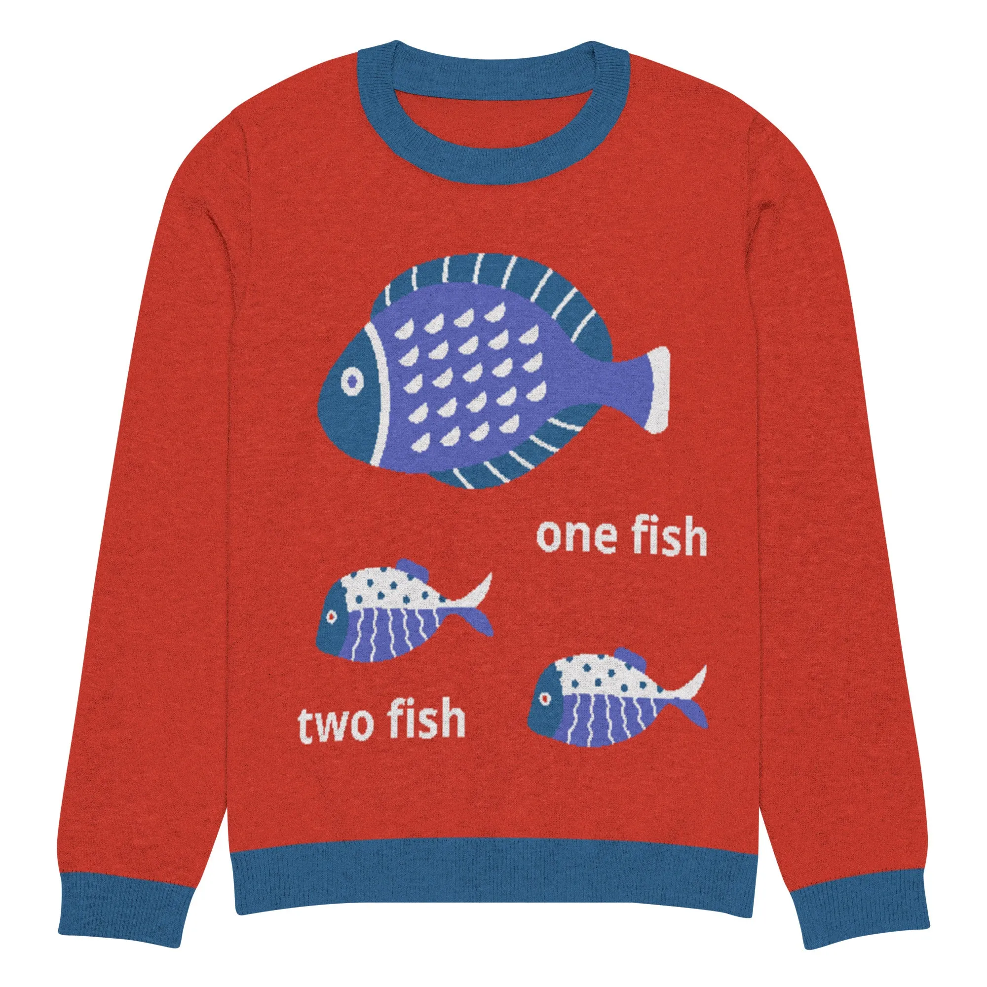 One Fish Two Fish Knitted Crewneck Sweater