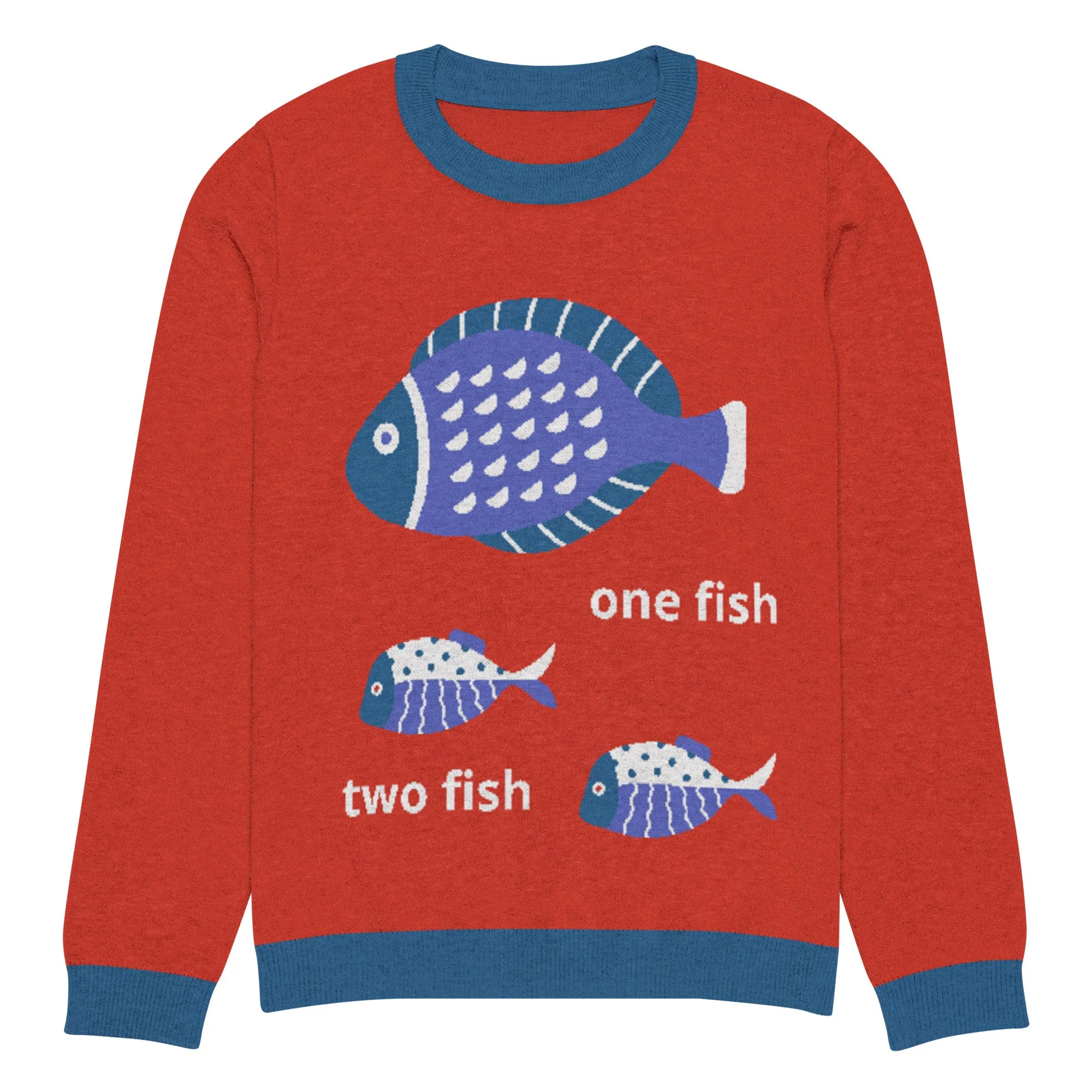 One Fish Two Fish Knitted Crewneck Sweater