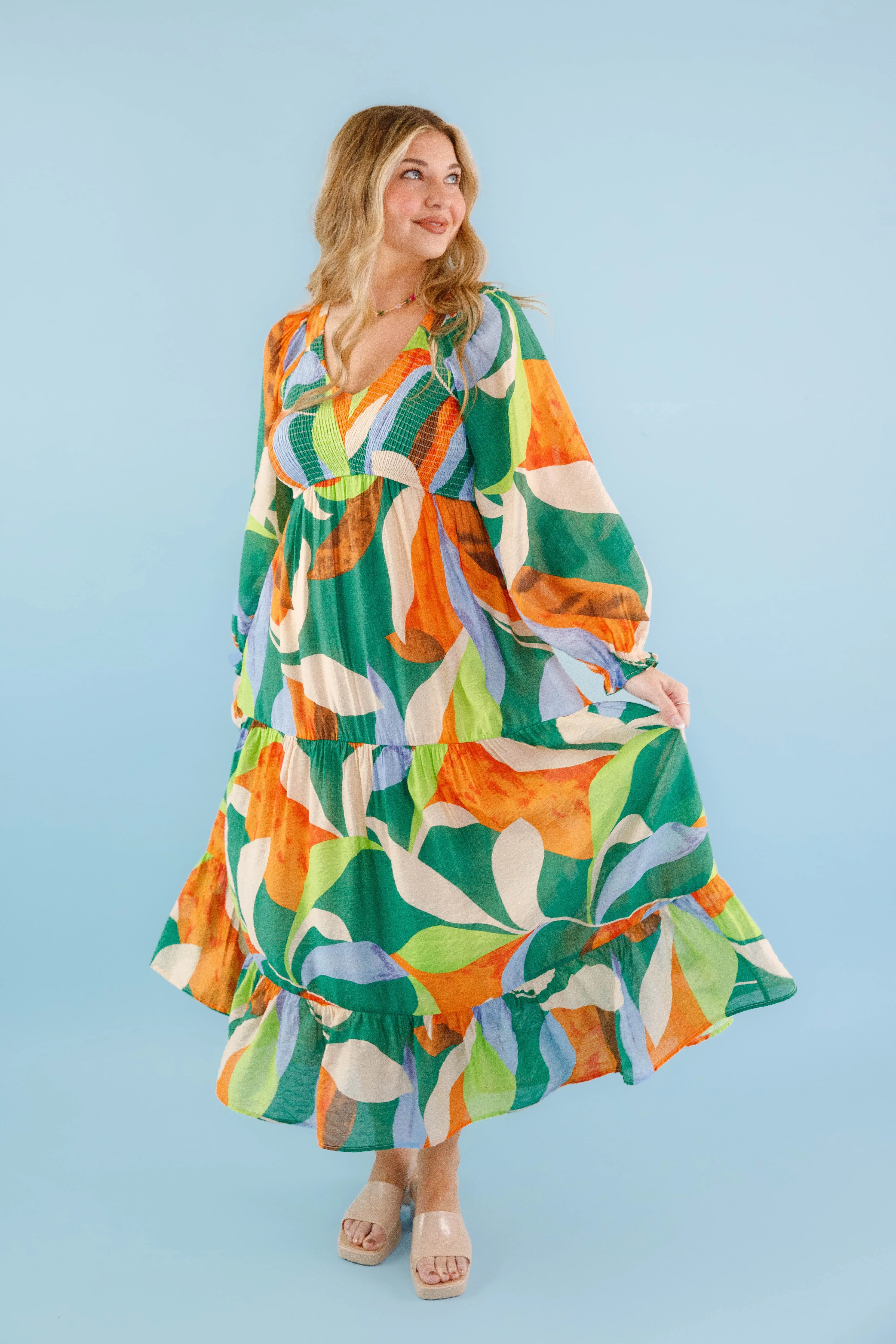 Chic Layering On Common Ground Maxi Dress