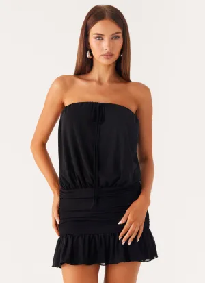 Urban Light Night Vibes Only A Dream Strapless Mini Dress - Black