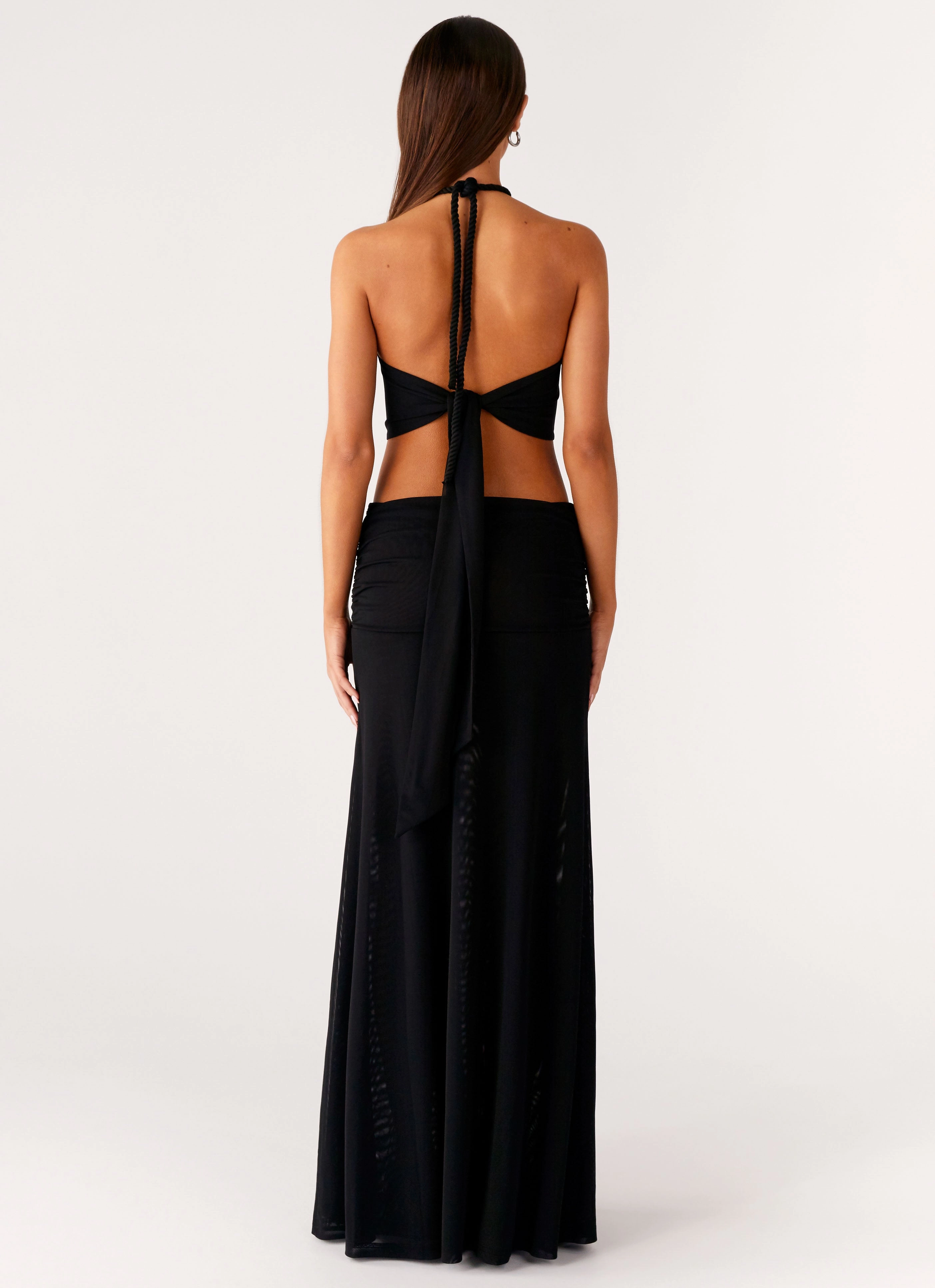 Effortless Layer Wear Comfortable Layering Only Love Maxi Dress - Black