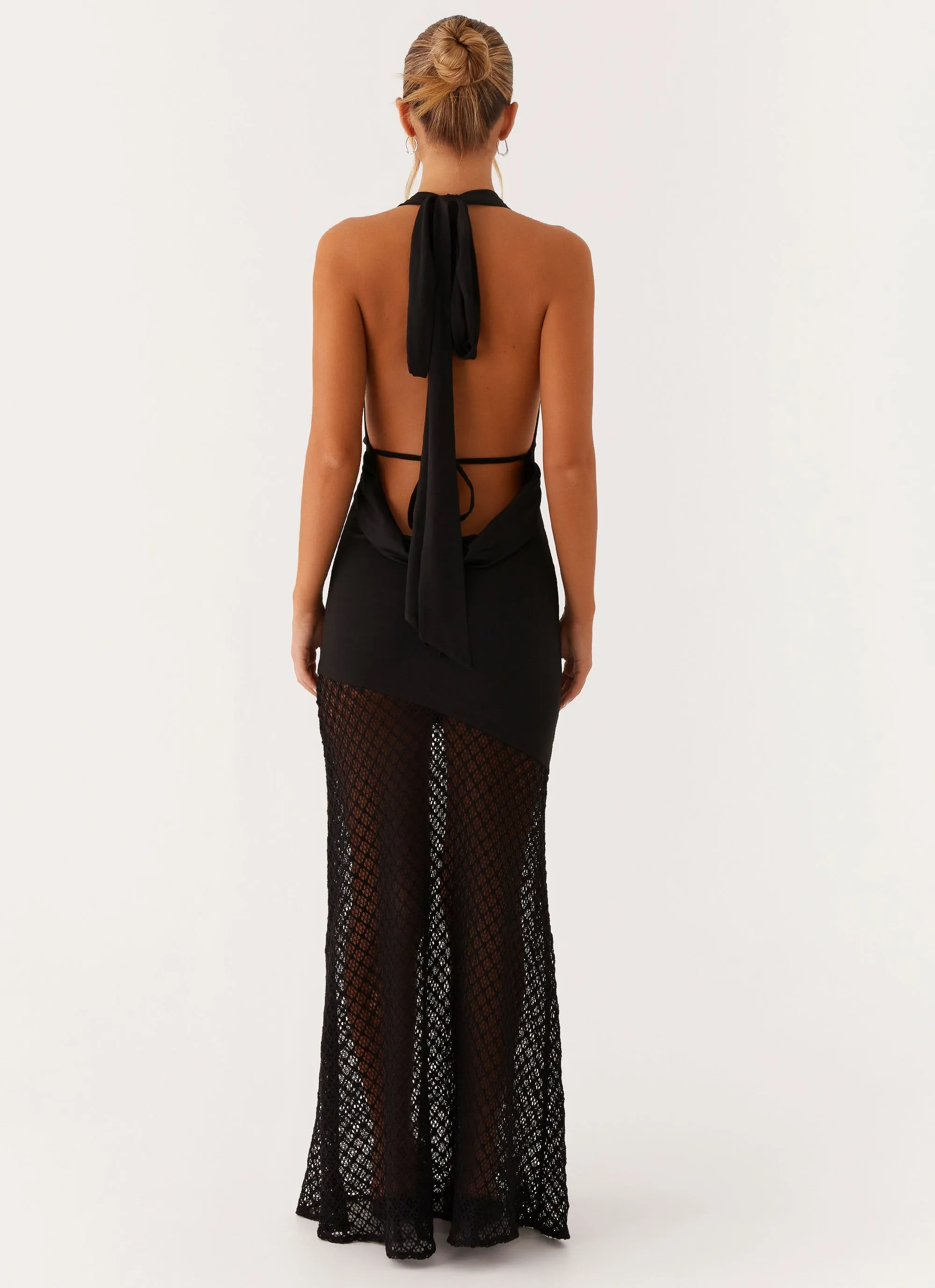 Classic Edge Weekend Style Aaliyah Maxi Dress - Black