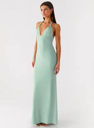 Effortless Pair Fern Valley Maxi Dress - Sage