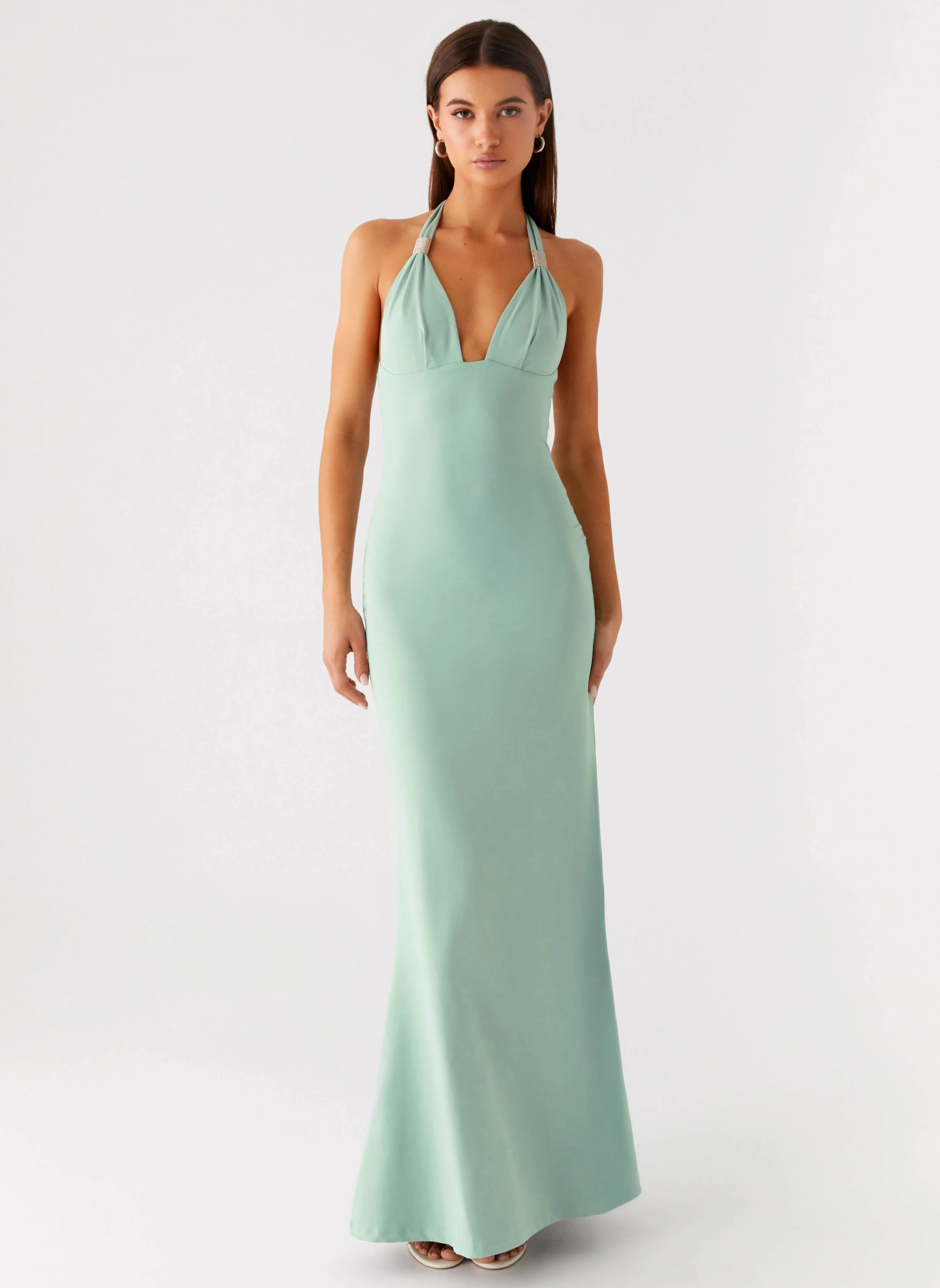 Timeless Piece Cozy Feel Fern Valley Maxi Dress - Sage