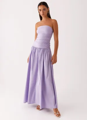 Carmel Maxi Dress - Lavender Smart Layer Wear relaxed elegance