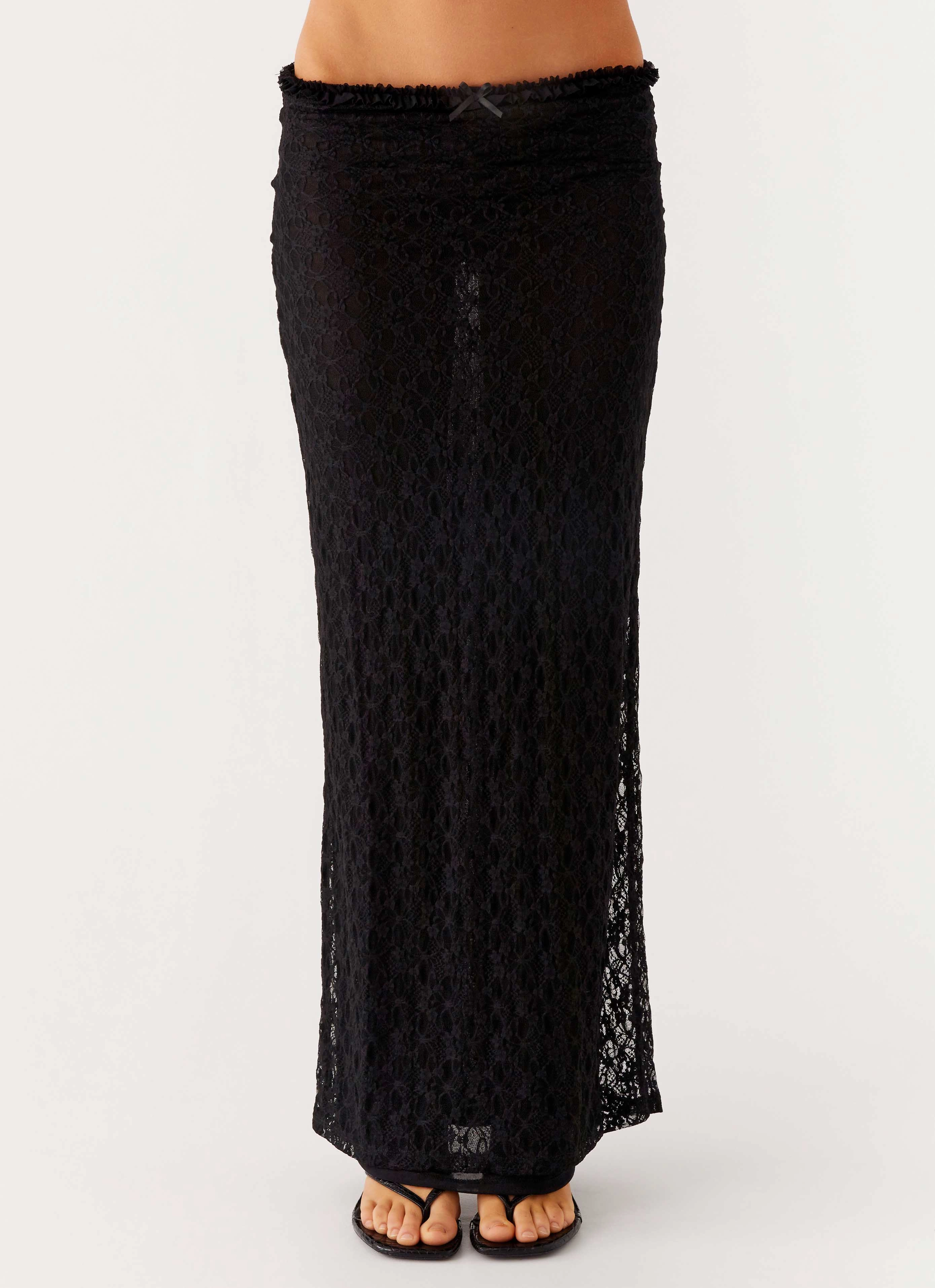 Quick Layer Ophira Maxi Skirt - Black