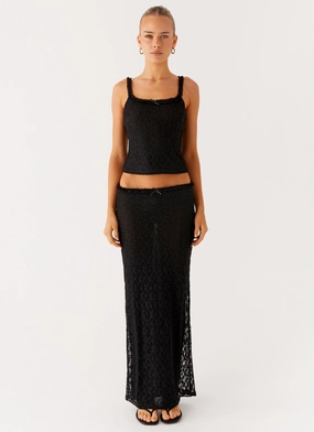 Comfort Layer Wear Daily Motion Ophira Maxi Skirt - Black