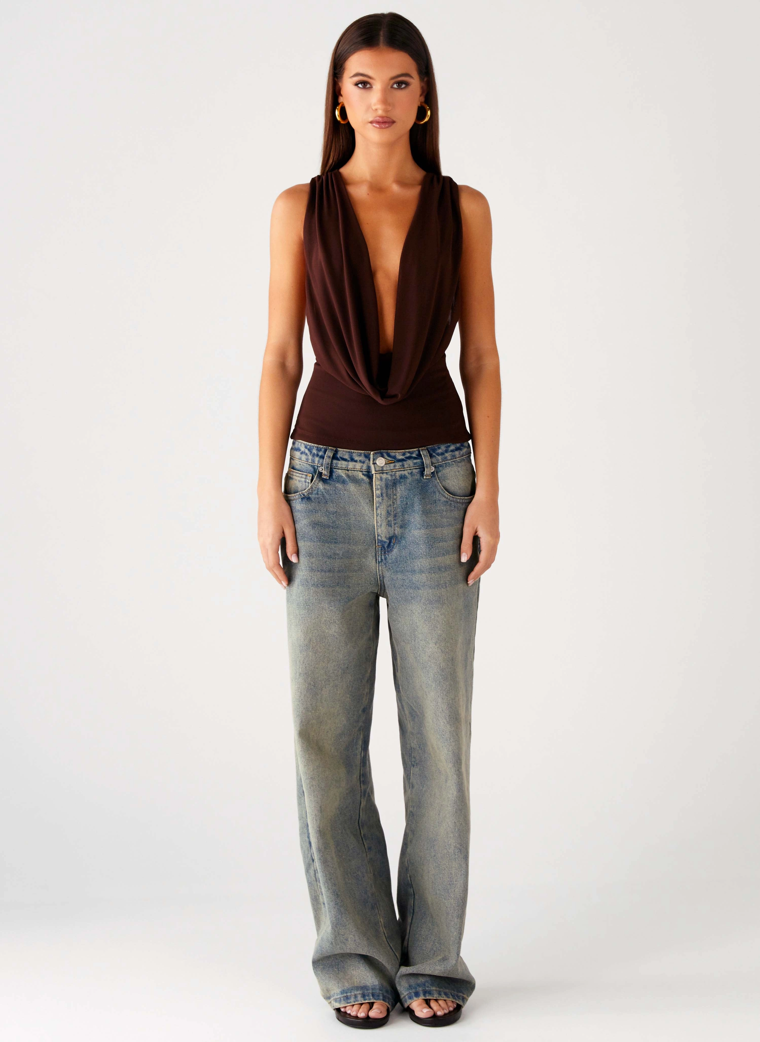 Eco Friendly Dye Oracle Top - Chocolate
