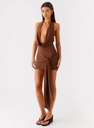 Limited-Edition Orchard Mini Dress - Chocolate