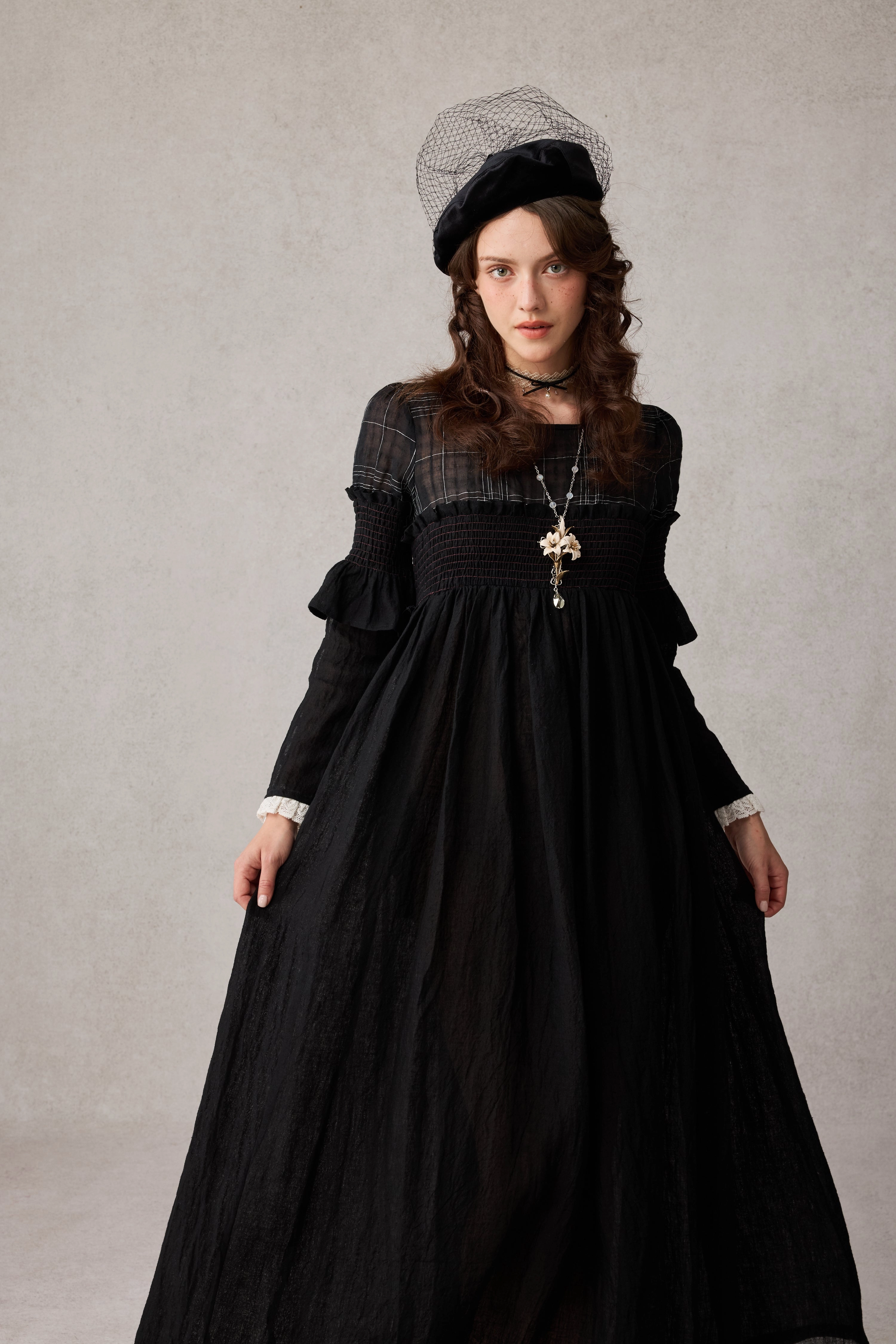 Wear Resistant Fabric Moisture Wicking Fabric Orchid 19 |romantic linen gown