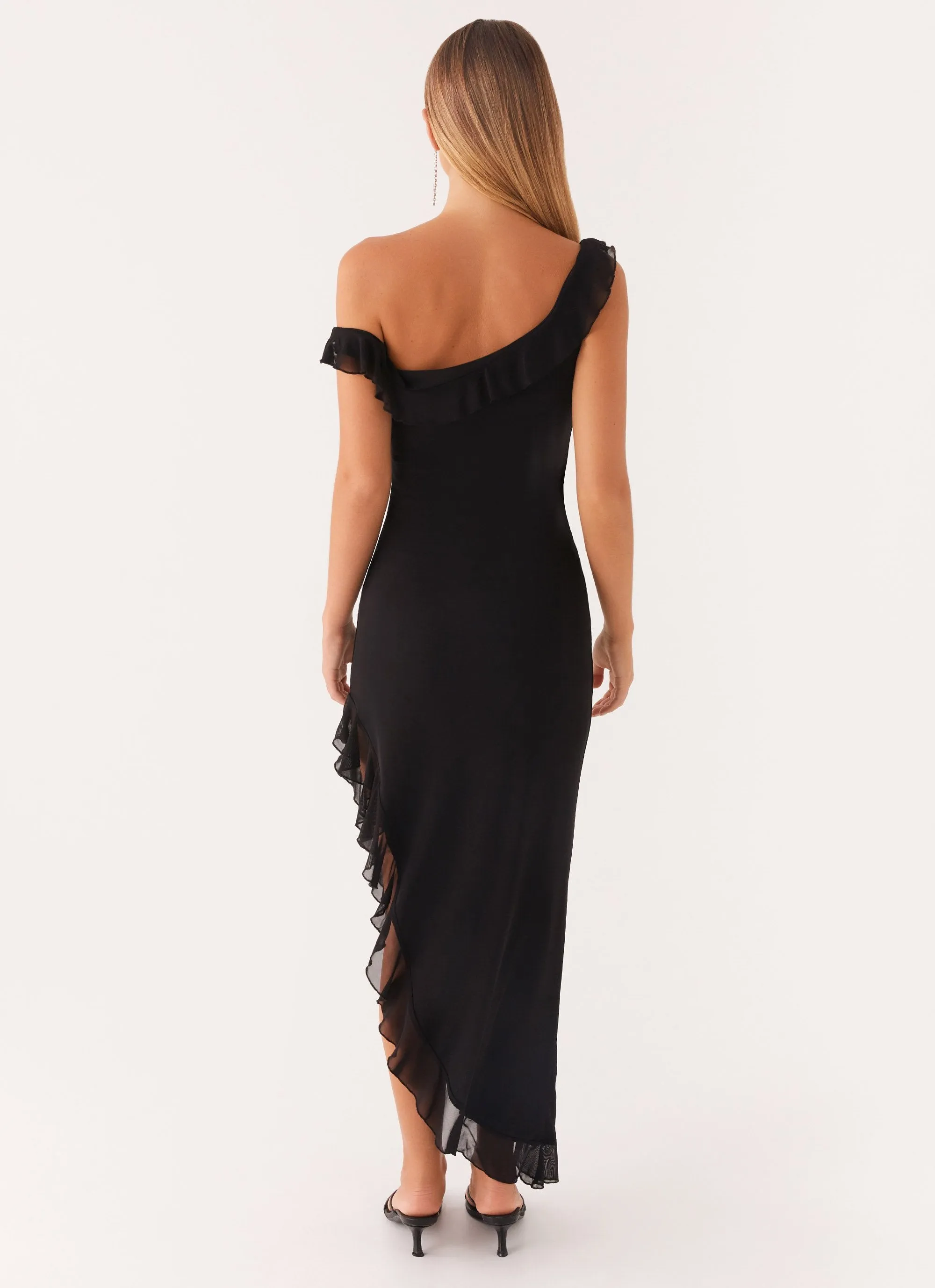 Impossible Cut Out Midi Dress - Black Office Mood perfect for events