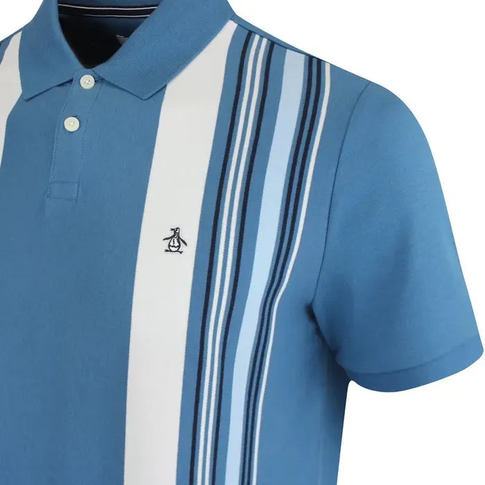 Original Penguin Vertical Stripe Polo Shirt - Midnight