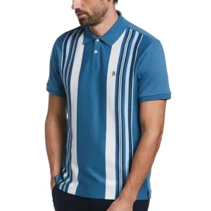 Original Penguin Vertical Stripe Polo Shirt - Midnight