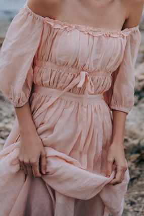 Osmanthus 01 | maxi linen dress Layered Look