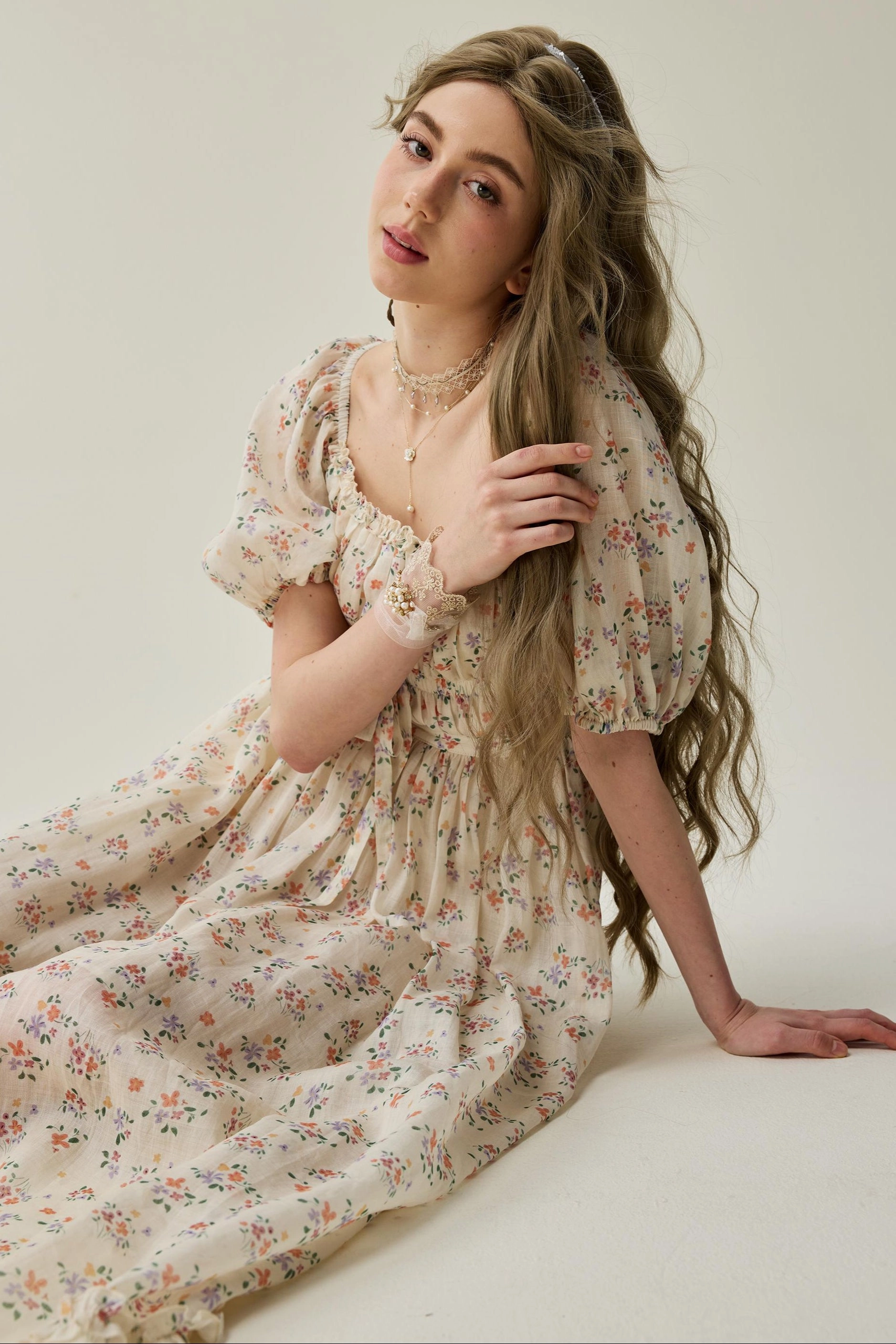 NoiseReducingFabric Osmanthus 01 | maxi linen dress