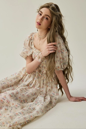 Osmanthus 01 | maxi linen dress AllDayCompression